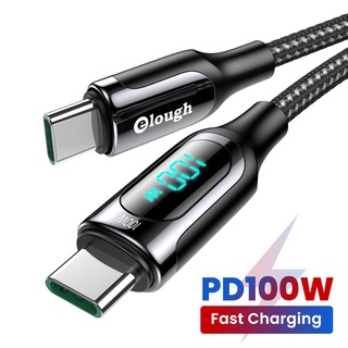 PD 100W Type C to Type C Cable Fast Charging Wire Cord USB-C Charger Cable LED