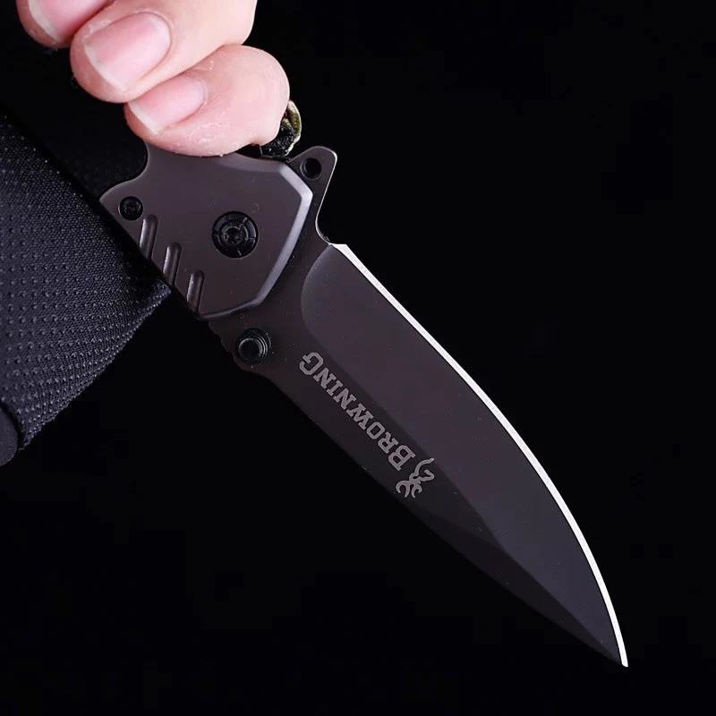 BROWNING Outdoor Folding Knife มีดปอกผลไม้ มีดทำอาหารแคมป์ปิ้ง บราวนิง อุปกรณ์เดินป่า EDC thumbnail 8