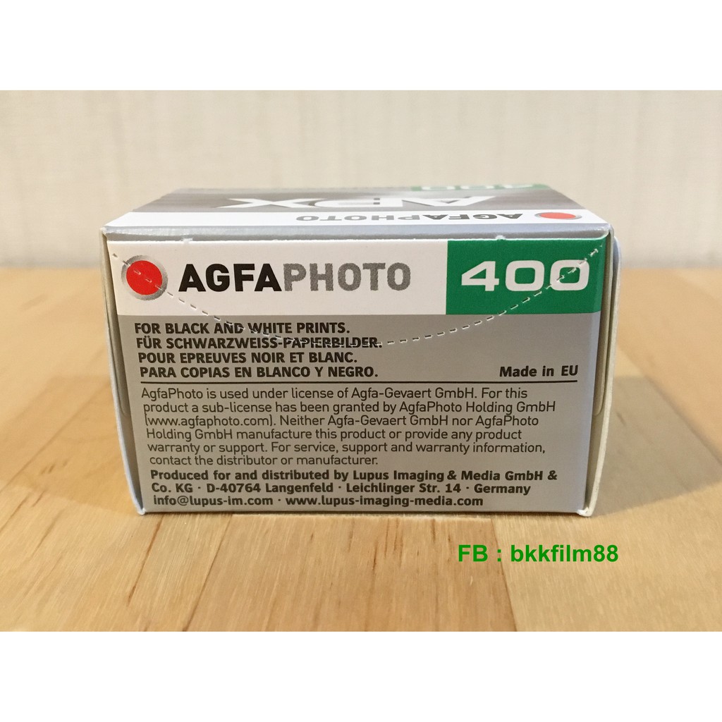 ฟิล์มขาวดำ AGFA APX 400 35mm 36exp 135-36 Black and White Film ฟิล์ม agfaphoto