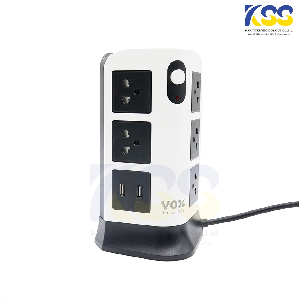 ปลั๊กไฟมาตรฐาน มอก. 3 เมตร VOX NV-T2112U ปลั๊กไฟ TOWER 11 รูปที่ 3
