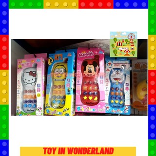 โทรศัพท์ของเล่นลายการ์ตูน สุดน่ารัก พร้อมส่งในไทย Toy in wonderland