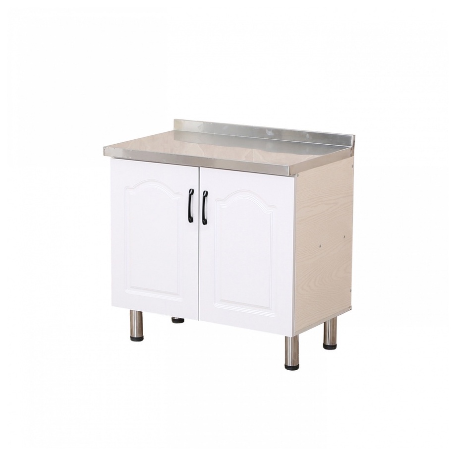 GlobalHouse CLOSE ตู้ท็อปหน้าบานปิดผิว 80×50×82 ซม. KITCHY T-80 สีขาว สินค้าของแท้คุณภาพดี