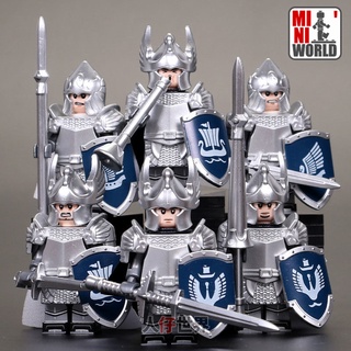 ฟิกเกอร์ Lord of The Rings Swan Knight Commander Spear Guard ของเล่นสําหรับเด็ก