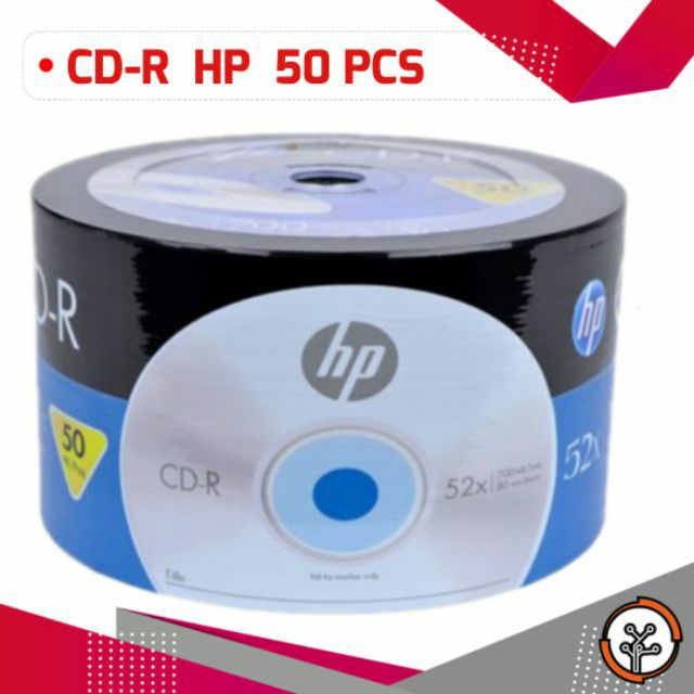CD-R Recordable ยี่ห้อ HP 5แผ่น, 10แผ่น, 20แผ่น