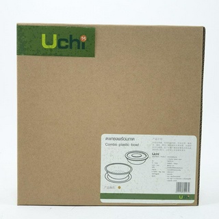 UCHI ตะแกรงพร้อมถาด   ขนาด Ø20.2 cm. A0210-YL สีเหลือง