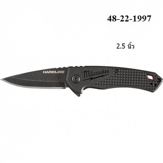 มีดพับเก็บ Milwaukee HARDLINE™ Smooth Blade Pocket Knife (ทำมาจากเหล็ก D2 )