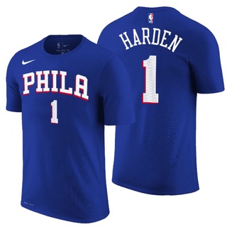 เครื่องเล่น Nba Philadelphia 76ers Sixers No. เสื้อยืด ลายบาสเก็ตบอล James Harden Icon Edition 1 ชิ้น