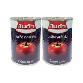 🔥ยอดนิยม!! ไมก้า ซอสมะเขือเทศเข้มข้น 560 กรัม x 2 กระป๋อง Mica Tomato Paste 560 g x 2