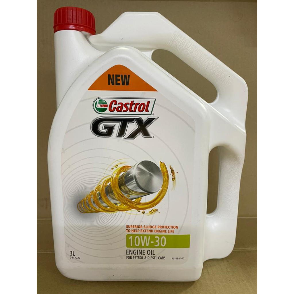 CASTROL MINERAL 10W-30 3LITERS น้ํามันเครื่อง MINYAK HITAM 3L 10W30 10 30 10-30 10W 30
