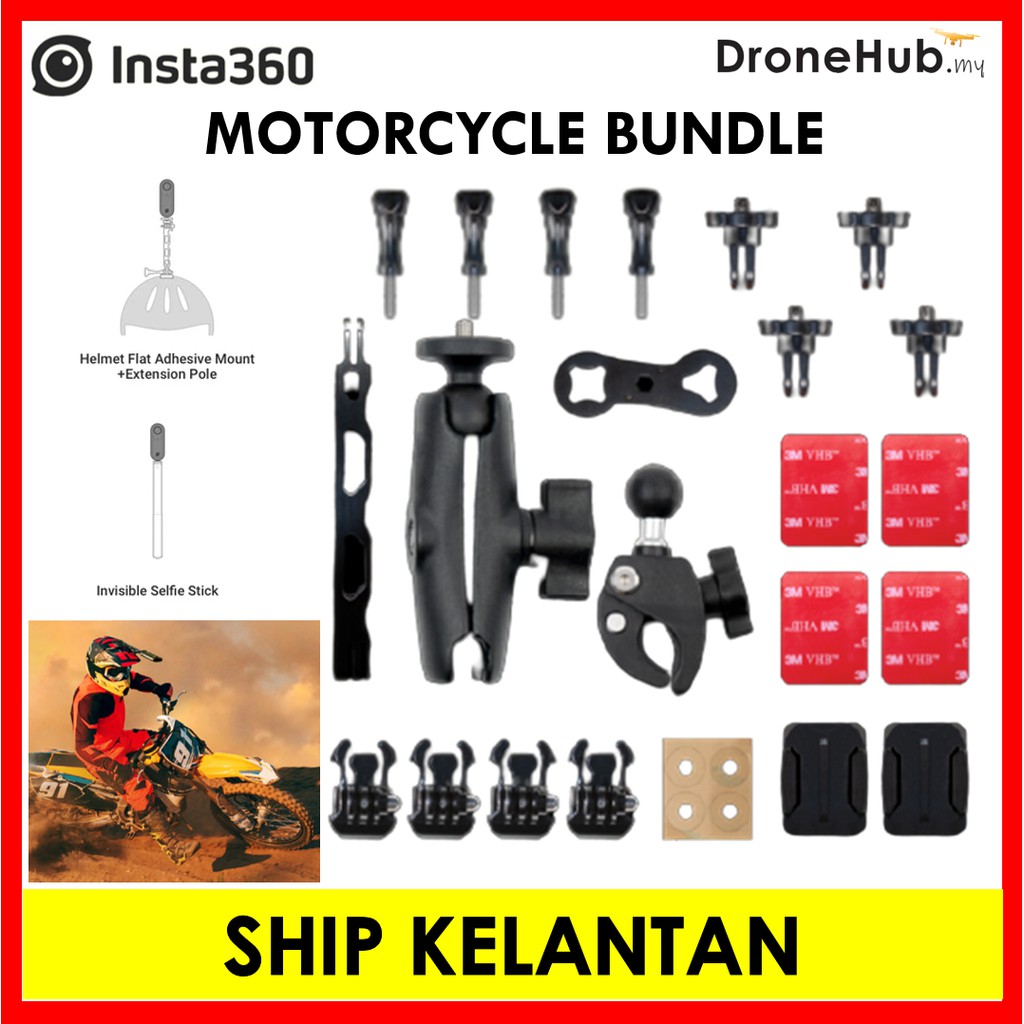 Insta360 Motorcycle Mount Bundle สําหรับ Insta360 One X / One R