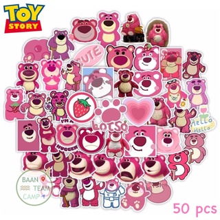 สติ๊กเกอร์ Toy story 126 หมี Lotso 50ชิ้น ล็อตโซ่ woody หมี ชมพู วูด บัส วู้ด ดี้ disney บัซ toystory ทอย สตอรี่ ล็อทโซ่