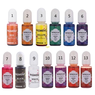 Flgo น้ําย้อมสีเรซิ่น Uv 13 สีทนทาน 10 มล.