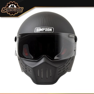 หมวกกันน็อค SIMPSON M30 SATIN CARBON FIBER