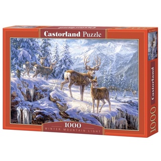 พร้อมส่ง-จิ๊กซอว์ Winter Mountain Light แบรนด์ Castorland jigsaw puzzle 1000 ชิ้น