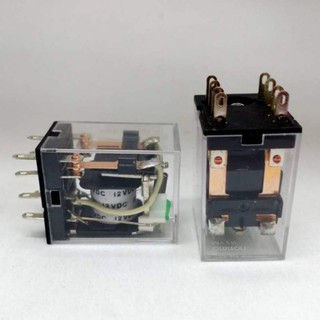 (ใส่โค้ดPEPE333 ลดเพิ่ม 15%)MY2N DC12V 8ขา รีเลย์ 12V 8ขา 5A 250VAC Relay 12V สินค้าคุณภาพดีราคาย่อมเยาว์ แพ็ค 10ตัว