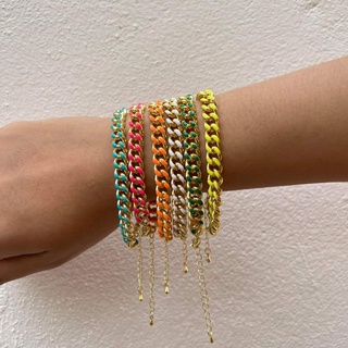 Ps Treasure neon chain bracelet ( 15.5 +5cm)