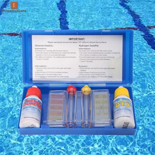 LV△ 1 Set PH Chlorine Water Quality Test Kit Hydrotool Testing Kit Accessories for Swimming Pool