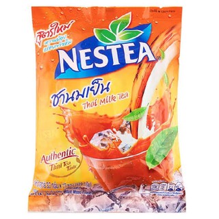 ชานมเย็นปรุงสำเร็จ ชนิดผง Instant Thai milk tea powder mixed ตรา Nestea 1 แพค มี 13 ซอง 429g (33g x 13 ซอง)