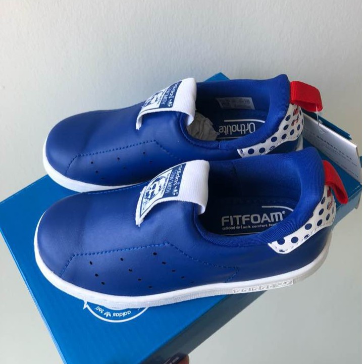 รองเท้าเด็ก Adidas Stan Smith 360 I Blue Size 14-16cm