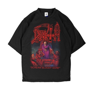 เสื้อยืด พิมพ์ลาย BAND BUILDUP DEATH SCREAM BLOODY GORE MERCHONS สําหรับผู้ชาย