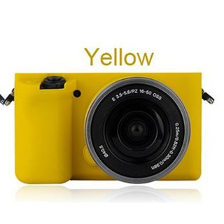 เคสกล้อง Soft Silicone Camera Case Bag Cover Skin For Sony ILCE-6000 A6000/A6300 YELLOW (0884)