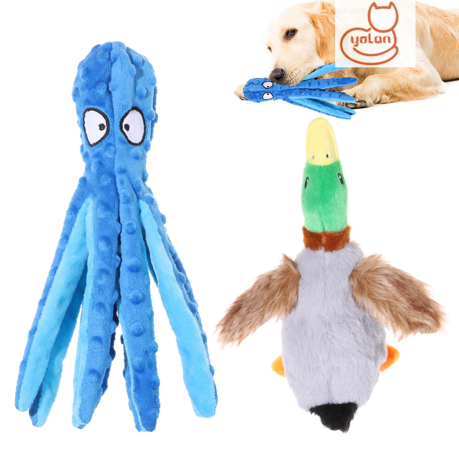 ☆YOLA☆ for Small to Medium Dogs octopus dog toy InteractiveToys duck
