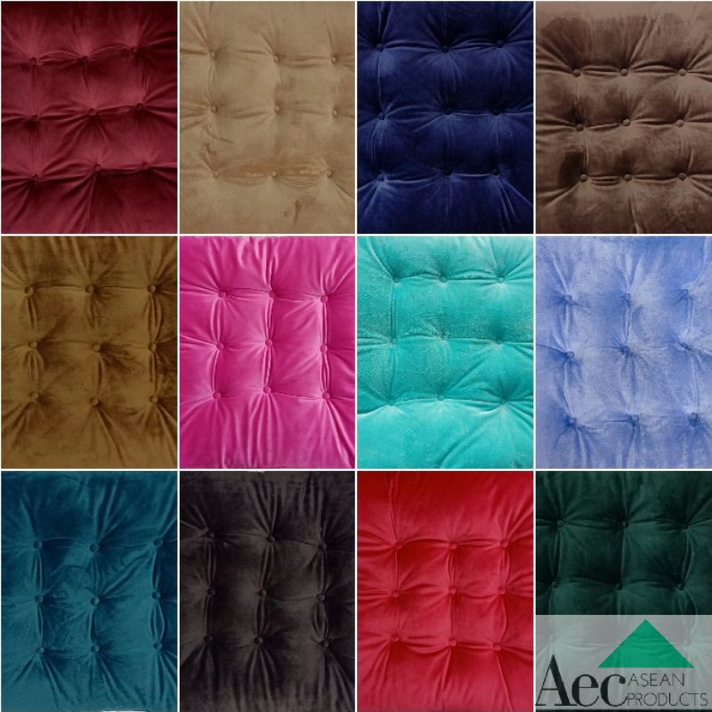 เบาะรองนั่งเก้าอี้ ผ้ากำมะหยี่สี่เหลี่ยมสีเข้มและสีพาสเทล มีสายผูกเก้าอี้  ขนาด 46x46cm.มีบริการเก็บเงินปลายทาง