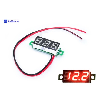 digital display 0.28 inch 4.7V-30V DC voltmeter( 2 line )สีแดง