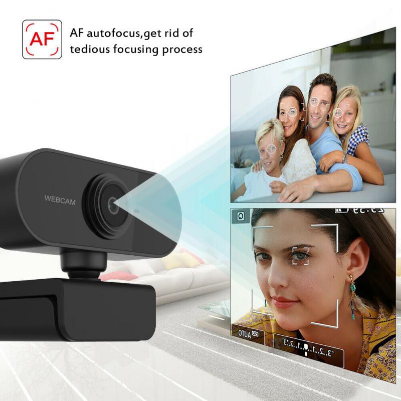 HD 1080P Auto Focus Webcam Computer Camera High-end Video Call Built-in ...