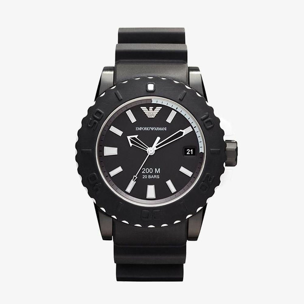 Emporio Armani นาฬิกาข้อมือผู้ชาย Sport Diver Black Dial Black รุ่น AR5965