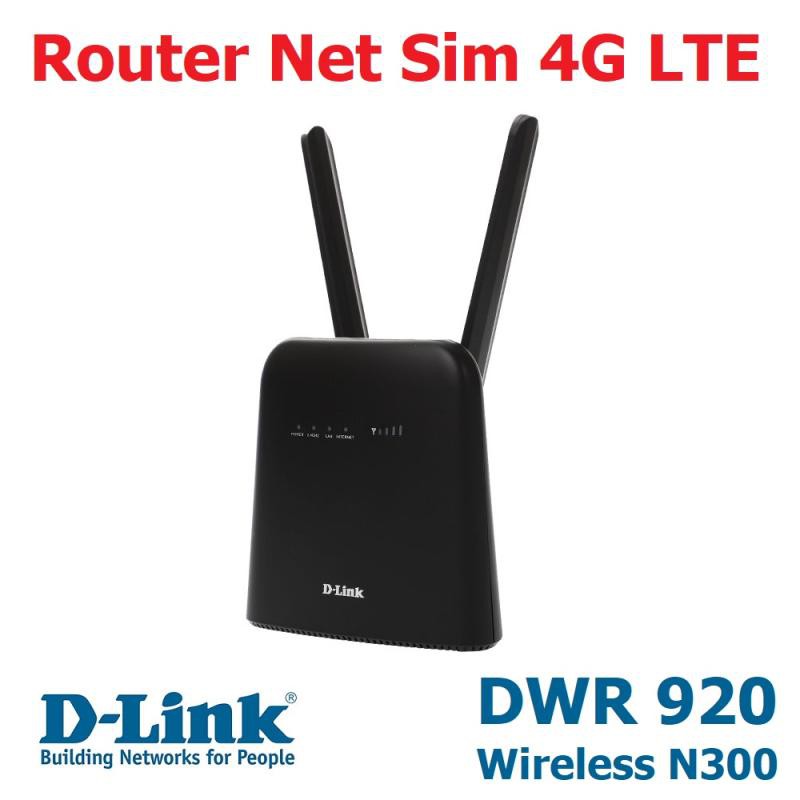 D-Link DWR-920 Router Net Sim 4G LTE Wireless N300 Dlink