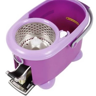 Be wish ชุดถังปั่นสแตนเลส + ไม้ถูพื้น สปินม็อบ ถังถูพื้น Spin mop ไม้ม็อบ ดับเบิ้ลวอช โบโบ้แม็กซ์ ซีรี่ส์2