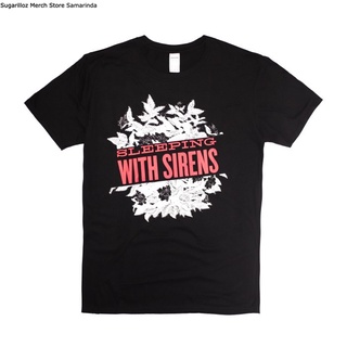 คอลูกเรือเสื้อยืดคอกลมเสื้อนอน ลายดอกไม้ Sirens - Mผ้าฝ้ายแท้