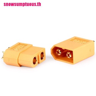 (snow &amp; Th) XT60 ตัวเชื่อมต่อกระสุนตัวเมีย สําหรับแบตเตอรี่ RC Lipo 1 5 10