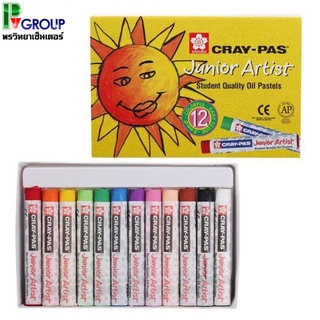 สีเทียนกล่องซากุระ Sakura Cray-Pas Junior Artist 12 สี