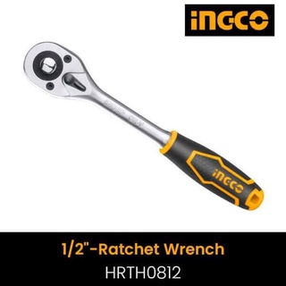 ด้ามฟรี 45T 1/2 นิ้ว ด้ามขัน ด้ามขันฟรี กรอกแกรก INGCO HRTH0812 Ratchet Wrench ก๊อกแก๊ก