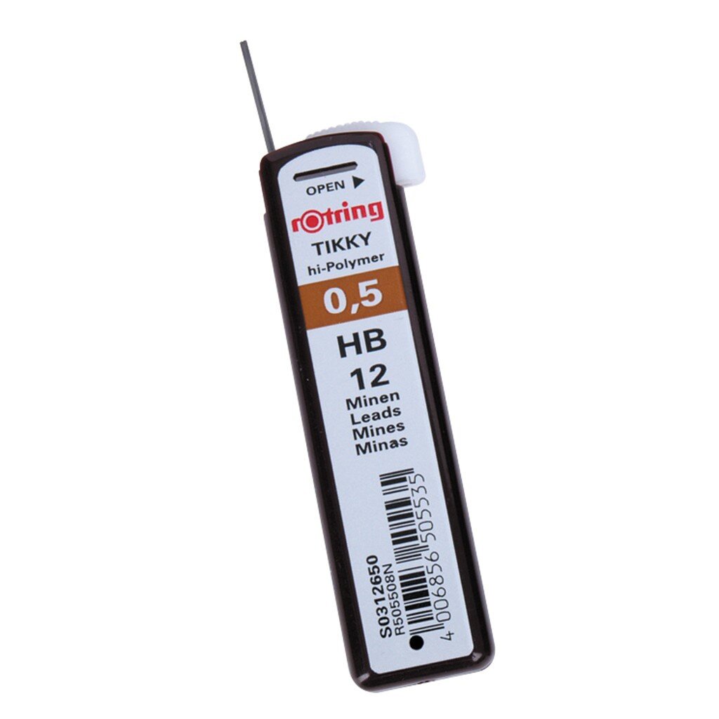 ROTRING ไส้ดินสอ HB รุ่น Tikky Hi-Polymer ขนาด 0.5 มม.