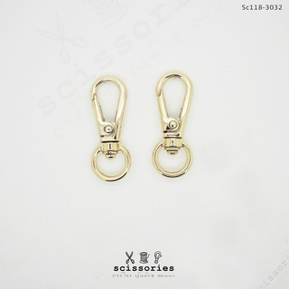 คอหมา 1.1 cm สีทอง gold /2 ตัว