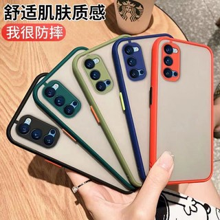 [ส่งจากไทย] เคสโทรศัพท์ Case OPPO Reno5 (5G) เคสกันกระแทก ปุ่มสีผิวด้าน กันรอยกล้อง ขอบนิ่มหลังแข็ง