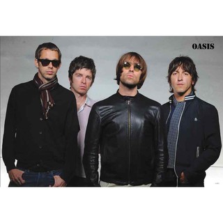 โปสเตอร์ รูปถ่าย วง ดนตรี ร็อก โอเอซิส OASIS (1991-2009) POSTER 24"x35" Inch English Rock Britpop V5