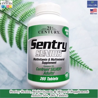 วิตามินรวม 31 ชนิด สำหรับผู้ใหญ่ 50+ Sentry Senior Multivitamin &amp; Multimineral Adults 50+ 265 Tablets - 21st