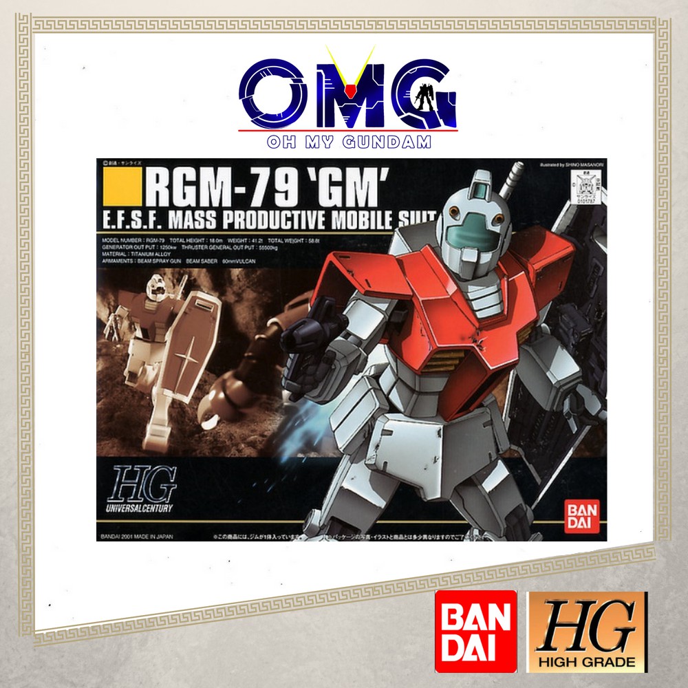 Bandai HGUC RGM-79 GM Gundam 592248 01787 High Grade HG RGM79 GM RGM 79 Gundam GM Universal Century 