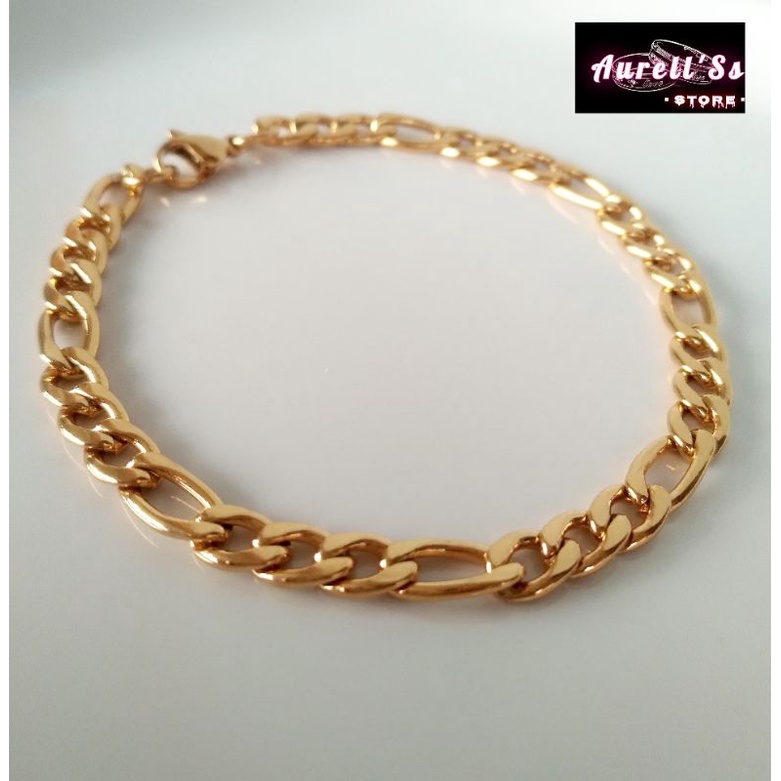 Titanium GOLD BRACELET ANTI RUST / ANTI ALLERGIES