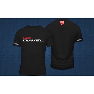 『Classic All-match』เสื้อยืดคอกลม ผ้าฝ้าย พิมพ์ลายโลโก้ Ducati Diavel Superbike สไตล์คลาสสิก สําหรับผู้ชาย