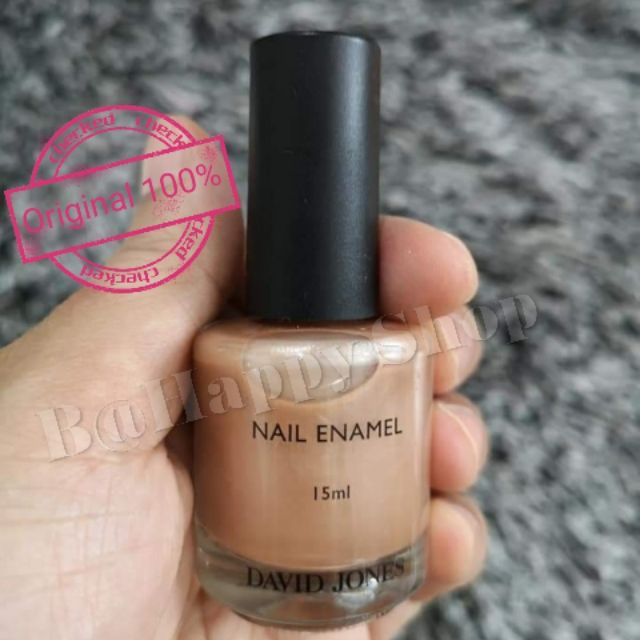 ยาทาเล็บ สีทาเล็บ David jones nail enamel 15ml - Cream brulee