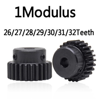 เฟืองมอเตอร์โลหะ Modulus 26 27 28 29 30 31 32 ซี่ รูด้านใน 5 6 10 12 มม. พร้อมรูกุญแจ 3X1.4 มม. 4x1.8 มม. 5x2.3 มม. 1 ชิ้น