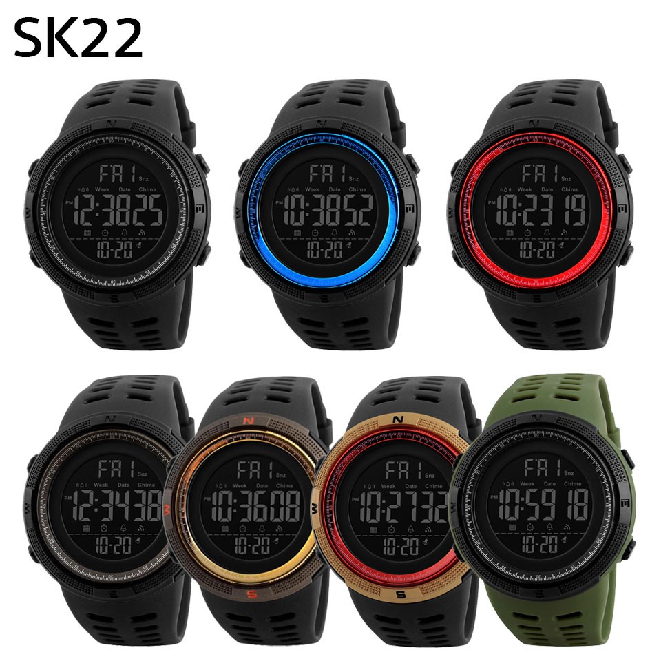SKMEI นาฬิกาข้อมือผู้ชายดิจิตอล ของแท้ 100% รุ่น SK-1251 สไตล์สปอร์ต นาฬิกา SK22