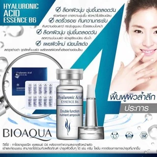 Bioaqua hyaluronic acid essence B6 เอสเซนส์ กรดไฮยาลูโรนิก บรรจุ เซตละ 5 ml.x 10 ขวด ผิวหน้าชุ่มชื่น ลดริ้วรอย N008