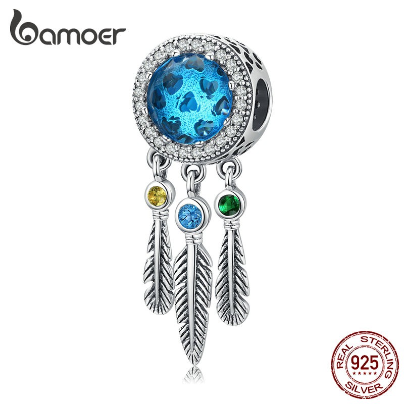 BAMOER จี้เงิน 925 Dreamcatcher SCC1384