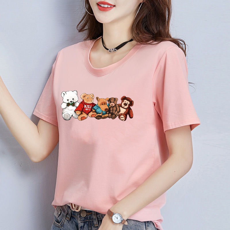 New Collection เสื้อยืดคอกลมลายเเฟชั่นน่ารัก T-747